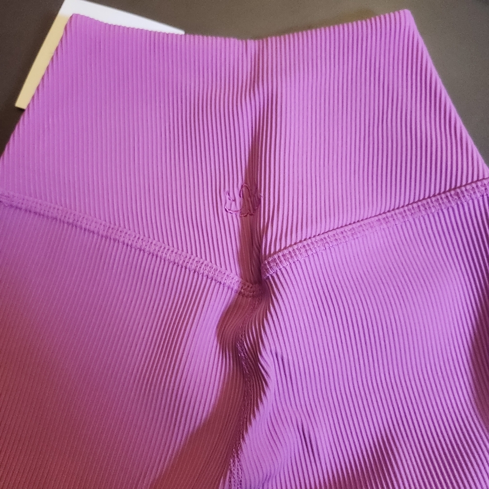 Beyond Yoga Pink  Ribbed Leggings